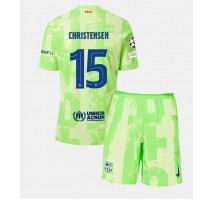 Barcelona Andreas Christensen #15 Koszulka Trzecia dzieci 2024-25 Krótki Rękaw (+ krótkie spodenki)